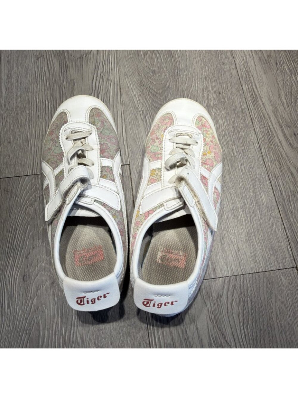 Onitsuka Tiger Mexico 66 kids' Shoes "White Cotton Candy" floral Girls Size 3 - Picture 6 of 9